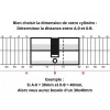 Cylindre de serrure double entrée SA, 45x45mm, anti-arrachement, nickel, vis 45mm 3 clés - THIRARD
