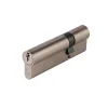 Cylindre laiton nickel satiné Smith & Locke 40 x 40 mm