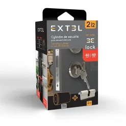 Cylindre 40/40 pour serrure connectée Extel Lock - Extel - 720112