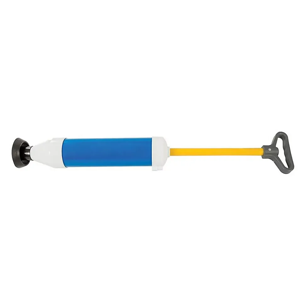 Déboucheur à Pompe 370 mm - Efficace pour Évacuer les Obstructions - Outil Pratique et Durable - Silverline