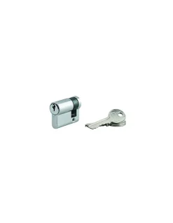 Demi-cylindre de serrure Ecopro, 30x10mm, anti-arrachement, 3 clés, nickel - SP