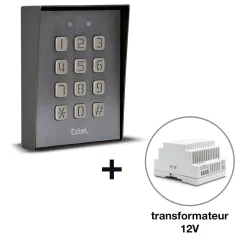 Digicode filaire pour mécanisme à contact sec - facile à programmer - Klavy 3 - Extel - 109115