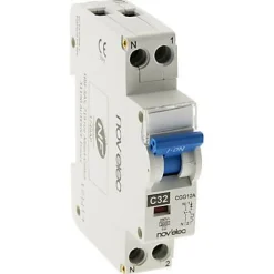 Disjoncteur 16A Nov'Elec Resi9 230 V 2 pôles