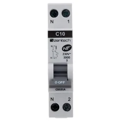 Disjoncteur 10A PH/N - NF - Zenitech