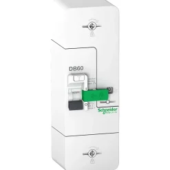 Disjoncteur branchement phase + neutre 60A fixe 500mA sélectif Schneider Electric Resi9