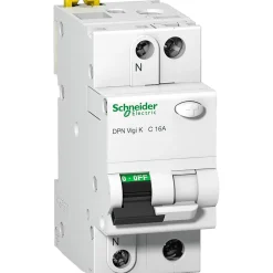 Disjoncteur Différentiel 30ma 20a - 1p+n - 6ka - Type Ac Courbe C - 2 Modules - Acti9 Dpn Vigi K - Schneider
