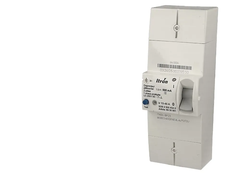 Disjoncteur EDF monophasé sélectif 15/45A Itron Actaris