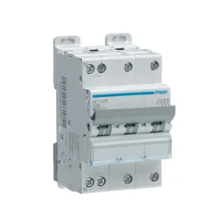 Disjoncteur Hager- 3P+N - 40A - 6-10kA - Type C