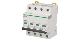 Disjoncteur modulaire tétrapolaire Schneider Acti9 iC60N 2A courbe C