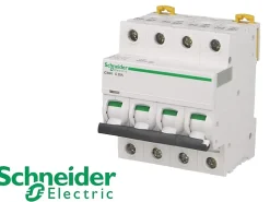Disjoncteur modulaire tétrapolaire Schneider Acti9 iC60N 2A courbe C
