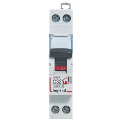 Disjoncteur Phase + neutre 32A Legrand