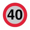 Disque adhésif diam 200 limitation de vitesse 40 km/h