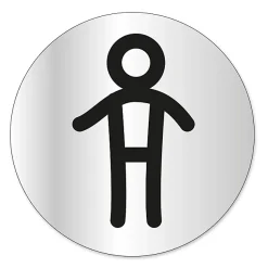 Disque de signalisation "Hommes" Ø8 Chapuis