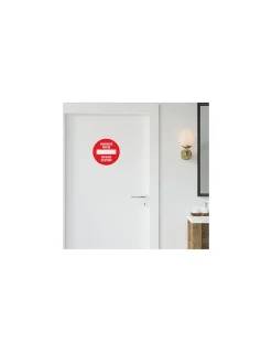 Disque de signalisation Propriété privée, polystyrène rigide adhésif, diamètre 180mm - THIRARD
