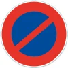 Disque de signalisation "Stationnement interdit" ø28 cm