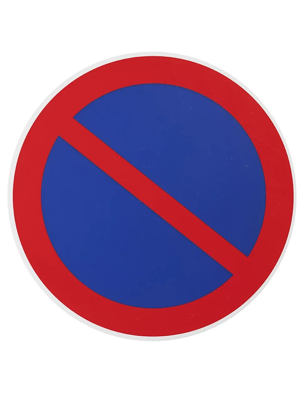 Disque de signalisation Stationnement interdit, polystyrène rigide adhésif, diamètre 180mm - THIRARD
