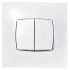 Double interrupteur ou va-et-vient Legrand Neptune 0 913 21 coloris blanc 10 A