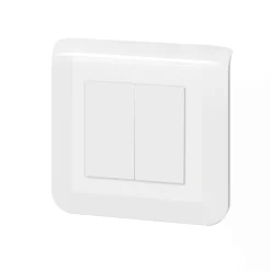 Double interrupteur va-et-vient à vis Legrand Mosaïc blanc