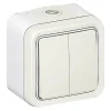 Double va et vient complet Legrand Plexo saillie blanc