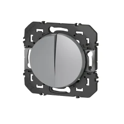 Double Va-et-vient Legrand Dooxie aluminium