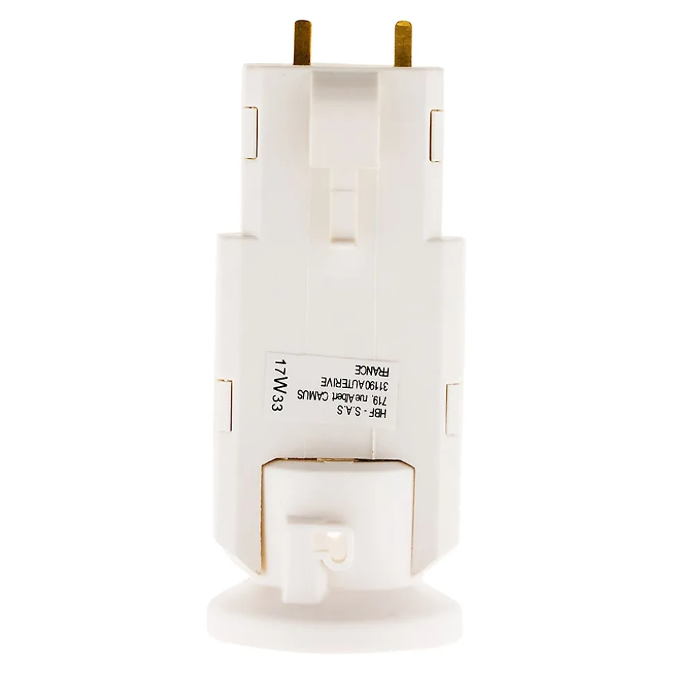 Douille avec Fiche DCL 6A 250V B22 - Blanc - Zenitech