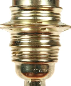Douille E27 acier laitonné - Raccord diamètre 10mm - Lébénoïd