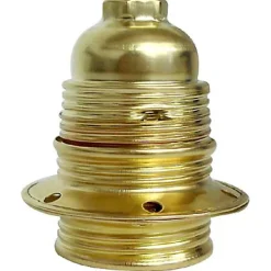 Douille E27 laiton fileté Diall double bague