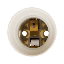 Douille E27 Résine Borne à vis - Blanc - Zenitech