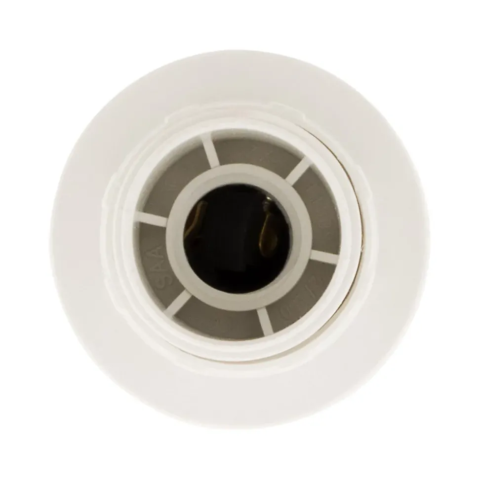 Douille E14 simple bague - Blanc - Zenitech