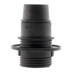 Douille E14 simple bague - Noir - Zenitech