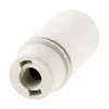Douille lisse sans bague E14 - Blanc - Zenitech