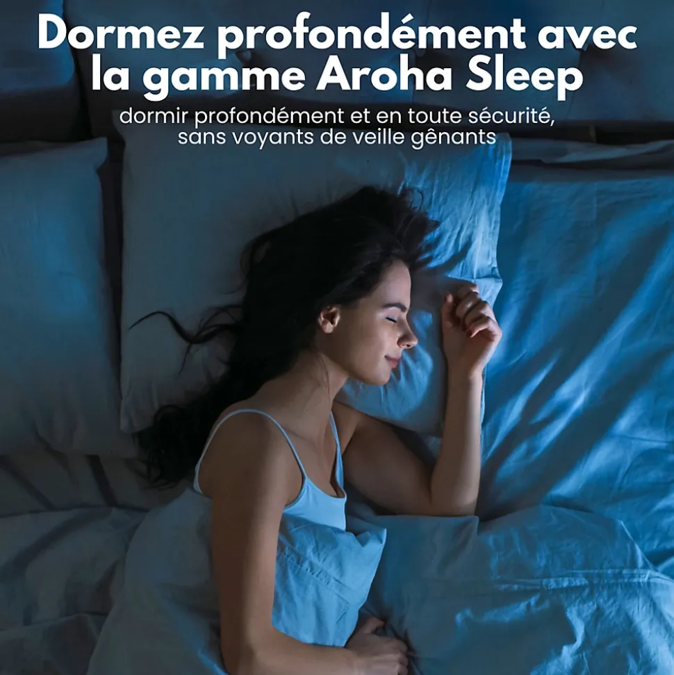 Détecteur de fumée/chaleur connectable Aroha Link - Batterie 10 ans - Capteur de fumée interconnecté - Alarme incendie - Pack de 2