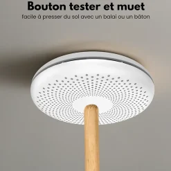 Détecteur de fumée et de monoxyde de carbone interconnecté Aroha Link - Alarme incendie et CO interconnectable - 3 pièces