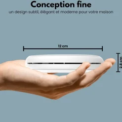 Détecteur de fumée et de monoxyde de carbone Aroha Safety Pro Sleep Line - Batterie 10 ans - Alarme incendie et de CO - 2 pièces