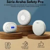 Détecteur de fumée et de monoxyde de carbone Aroha Safety Pro Sleep Line - Batterie 10 ans - Alarme incendie et détecteur de CO
