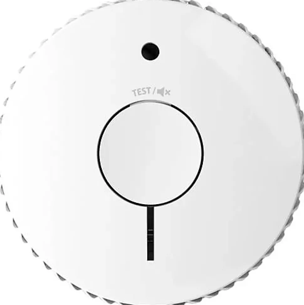 Détecteur de fumée FireAngel FA-6115-INT à piles, capteur optique, alarme 85 dB, livré avec 2 piles AA et fixations.