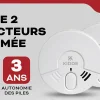 Détecteur de fumée Kidde 3Y29 autonomie 3 ans
