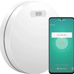 Détecteur de fumée WiFi Aroha Smart Connect - Batterie 10 ans - Alarme incendie connecte avec application Tuya et Smartlife