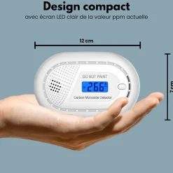 Détecteur de monoxyde de carbone interconnecté Aroha Link - Batterie 10 ans - Alarme de CO - Portable - 2 pièces
