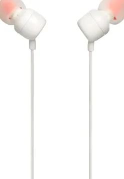 Ecouteurs filaires JBL T110 blanc avec microphone