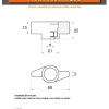 Ecrou bouton de serrage Nylon Insert Acier zingué M6 - 10 pièces