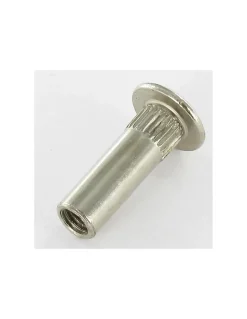 Ecrou Relieur POZI et fendu 8X25 M6X15 AC. Acier nickelé - 200 pièces