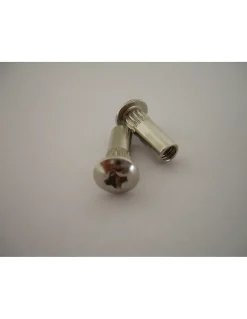 Ecrou Relieur Tête Poelier Pozi M4X9 5X15 Acier nickelé - 1 pièce