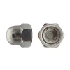25 Ecrous Borgnes M22 mm - DIN 1587 - Inox A2 - D-Work