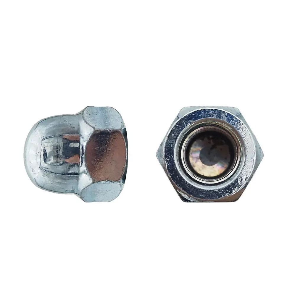 50 Ecrous Borgnes M16 mm - DIN 1587 - Zingué blanc - D-Work