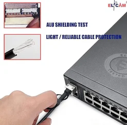 Elfcam - Câble DAC SFP+ à SFP+ 10Gb - 5m, Twinax Attache Directe, Haute Performance