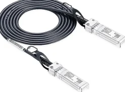 Elfcam - Câble DAC SFP+ à SFP+ 10Gb - 5m, Twinax Attache Directe, Haute Performance