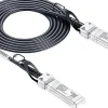 Elfcam - Câble DAC SFP+ à SFP+ 10Gb - 8m, Twinax Attache Directe, Haute Performance