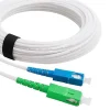 Elfcam - Câble Fibre Optique SC-APC à SC-UPC - 15m (Blanc), Jarretière Optique 9/125um, Compatible Freebox, Livebox