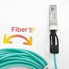 Elfcam - Câble Optique Actif SFP+ à SFP+ - 20m, AOC 10 Gbit/s OM3, Ultra Performant, Réseau Professionnels, PC